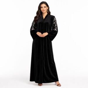 Abaya Velours florale