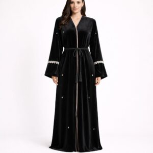 Abaya Velours Signature Cristal